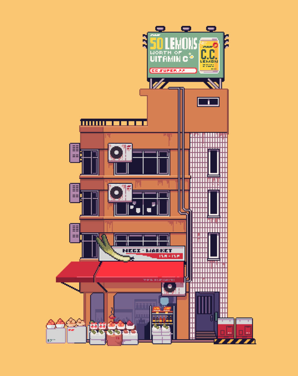 Tokyo’s Konbini In Pixel Form   Pen ペン